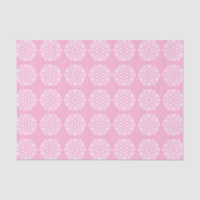 Papel De Seda Rosa Mandala (Anverso)