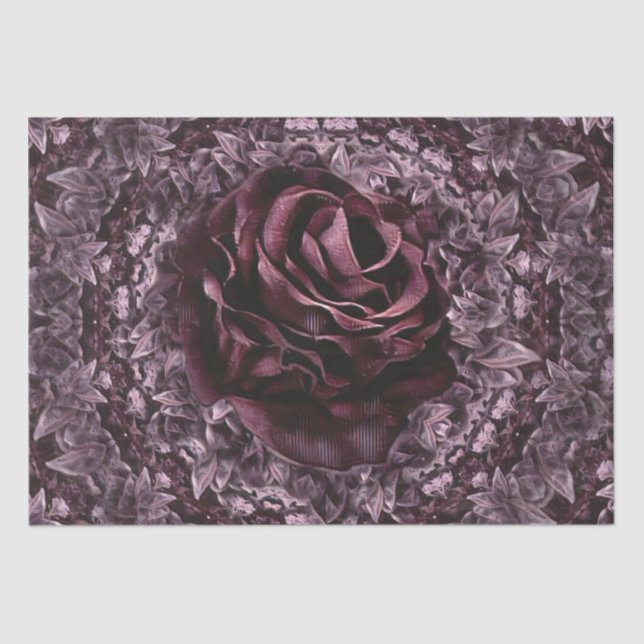 Papel De Seda Rosa Mandala (Anverso)