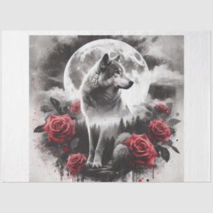 Papel De Seda Rosa Moon Wolf