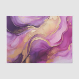 Papel De Seda Rosa morado moderno y oro-