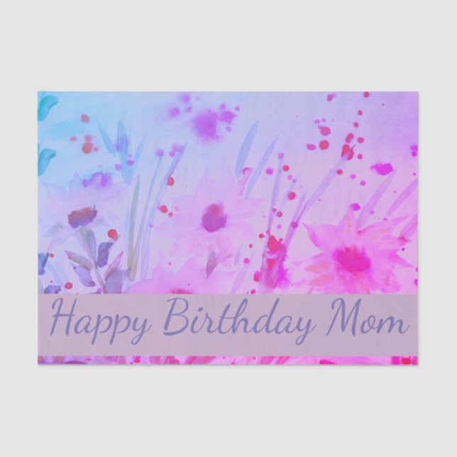 Papel De Seda Rosa morado y malva (Anverso)