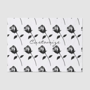 Papel De Seda Rosa negro San Valentín flor Thunder_Cove