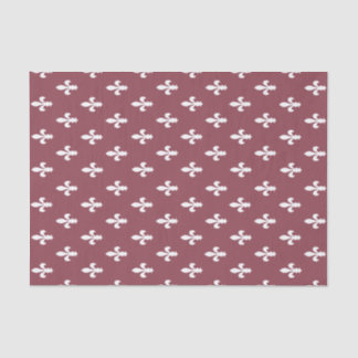 Papel De Seda Rosa oscuro victoriano Fleur de Lys