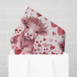 Papel de seda rosa para el día de San Valentín con
