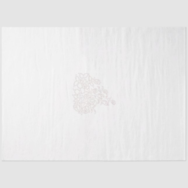 Papel De Seda Rosa podrido, caoba exuberante, diseño decorativo (Anverso)