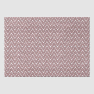 Papel De Seda Rosa Polvoriento Pequeño Patrón Chevron
