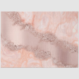 Papel De Seda Rosa Purpurina Geode rosado de Rubor para