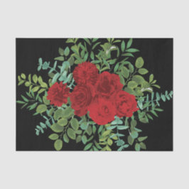 Papel De Seda Rosa Roja Boda negro gótico oscuro