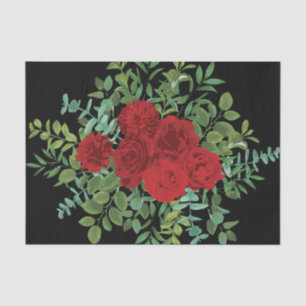 Papel De Seda Rosa Roja Boda negro gótico oscuro