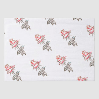 Papel De Seda Rosa roja con babilla