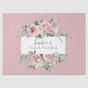 Papel De Seda Rosa Rosa Blush Abuela