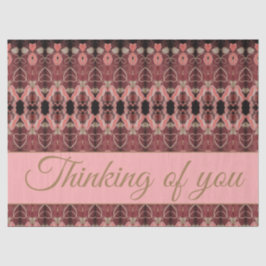 Papel De Seda Rosa rosa y Borgoña