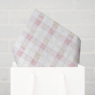 Papel De Seda Rosa Rubor Blanco Crema Cuadros Rayas Despedida de
