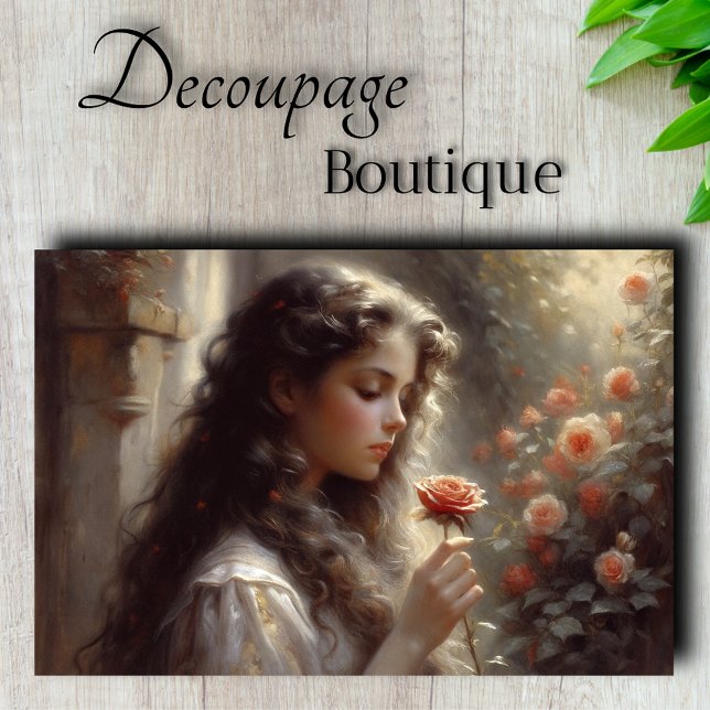 Papel De Seda Rosa Secret Decoupage (Rose's Secret Decoupage Tissue Paper)