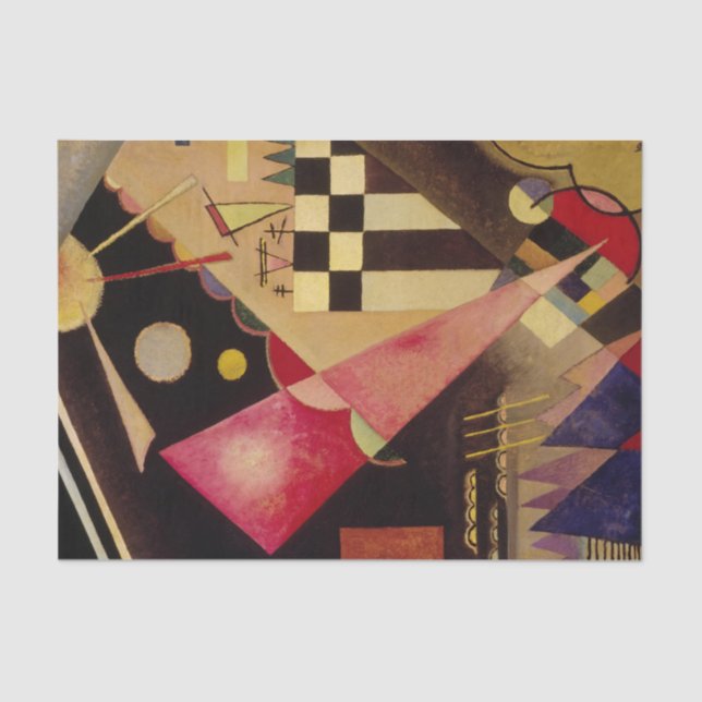 Papel De Seda Rosa Sharp de Wassily Kandinsky (Anverso)