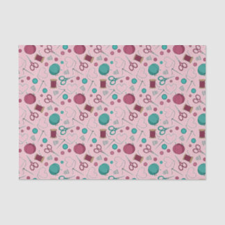 Papel De Seda Rosa temático de costura lindo del modelo