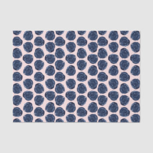 Papel De Seda Rosa Vines de Acuarela de Agua Rosa Azul Cottage B