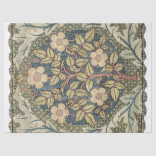 Papel De Seda Rosa Wreath de William Morris