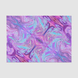 Papel De Seda Rosa y arte abstracto psicodélico púrpura del