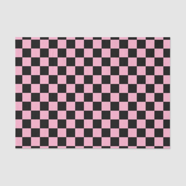 Papel De Seda Rosa y negro (Anverso)