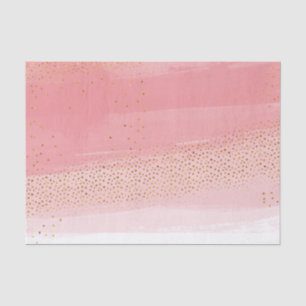 Papel De Seda Rosa y oro modernos