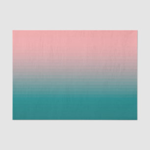 Papel De Seda Rosa y Verde azulado