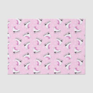 Papel De Seda Rosado modelo del patinaje artístico