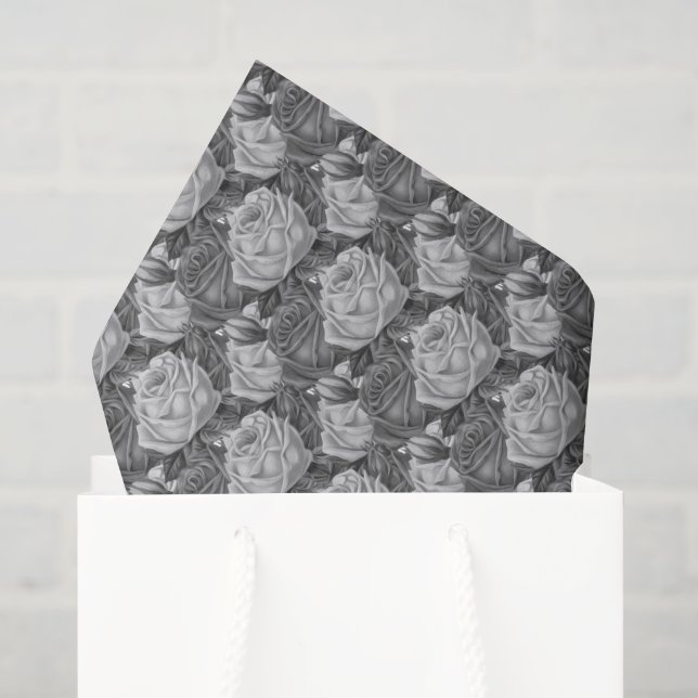 Papel De Seda Rosas (Bolsa de regalo)