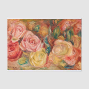 Papel De Seda Rosas, 1912 por Pierre-Auguste Renoir