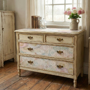 Papel De Seda Rosas Antiguas Lino y Encaje Antiguo