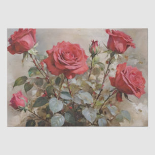 Papel De Seda Rosas Art Oil Painting Decoupage