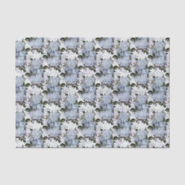 Papel De Seda Rosas azules de época