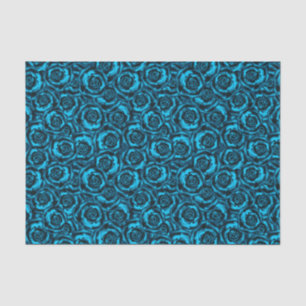 Papel De Seda Rosas azules oscuros