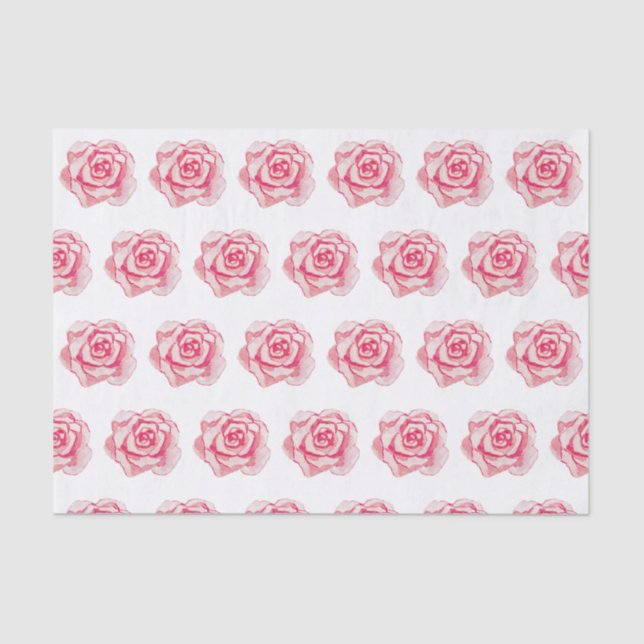 Papel De Seda Rosas color agua rosa (Anverso)