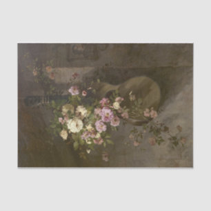 Papel De Seda Rosas con guitarra española por Margaretha Roosenb