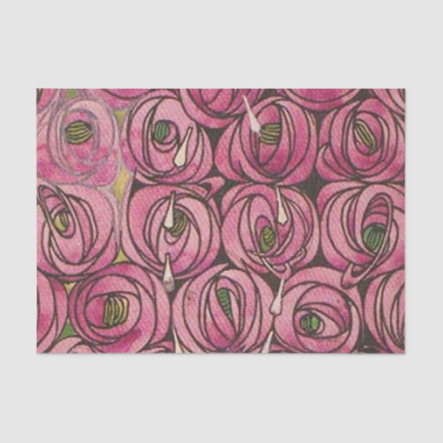 Papel De Seda Rosas de Charles Mackintosh  (Anverso)