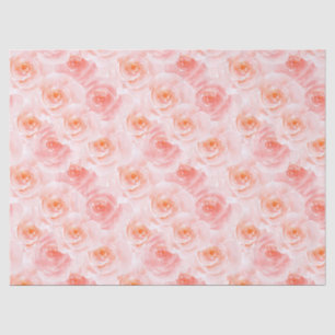 Papel De Seda Rosas de color de agua rosada de Rubor bonito