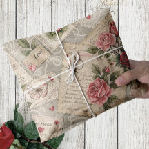 Rosas de cosecha romántica Cartas de desalojo de m
