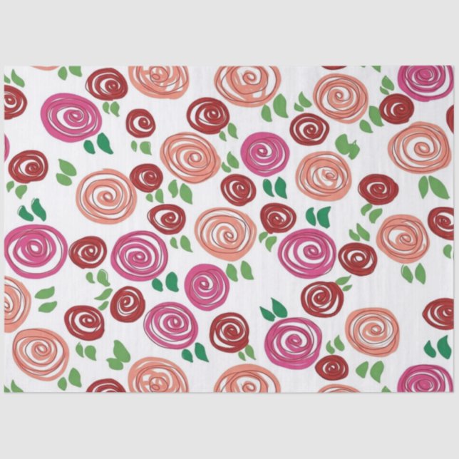 Papel De Seda Rosas de ensueño (Anverso)