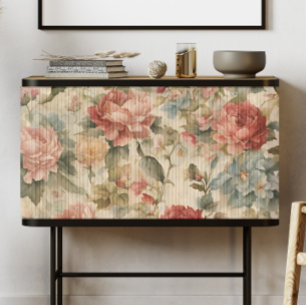 Papel De Seda Rosas de la cosecha de Cottagecore