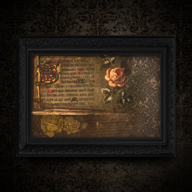 Papel De Seda Rosas de la época y la antigua página de texto (Subido por el creador)