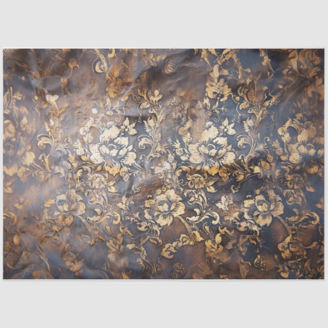 Papel De Seda Rosas de oro (Anverso)