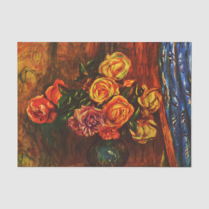 Papel De Seda Rosas de Pierre-Auguste Renoir