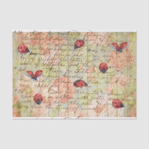 Papel De Seda Rosas de primavera y desenlace de LadyBug