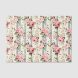 Papel De Seda Rosas de Shabby Chic Vintage