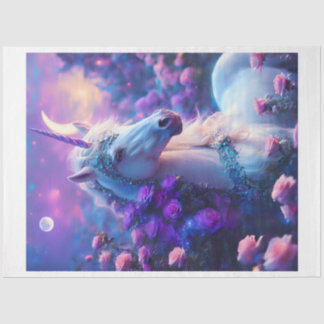 Papel De Seda Rosas de Unicorn