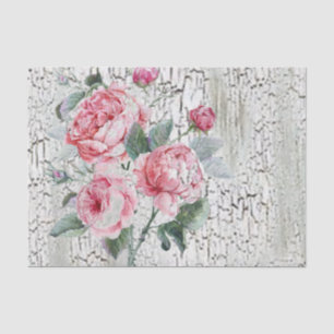 Papel De Seda Rosas del crujido y del vintage