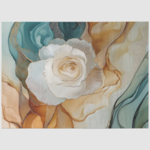 Papel De Seda Rosas en diseño de serie de tinta de alcohol #14