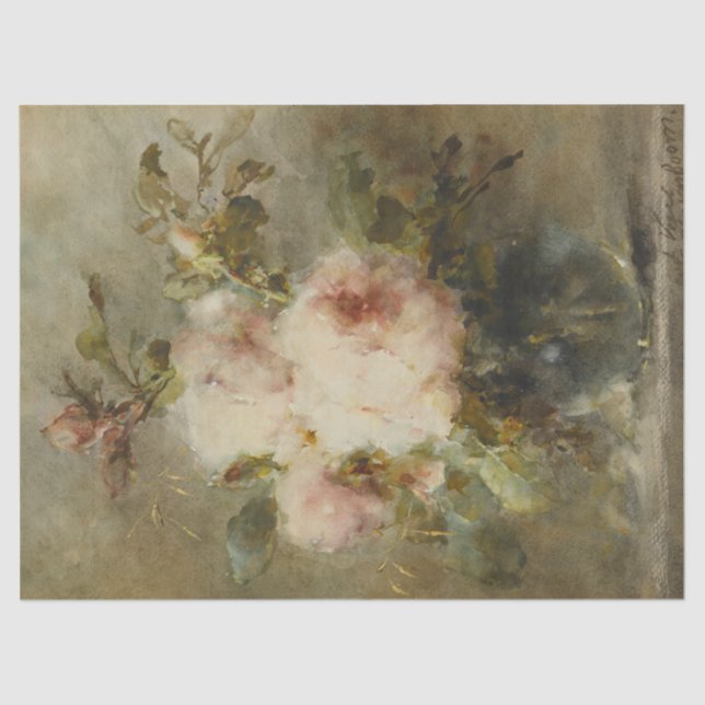 Papel De Seda Rosas en una bolsa de Margaretha Roosenboom (Anverso)