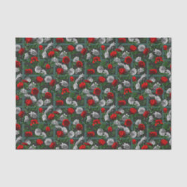Papel De Seda Rosas florales Red Elegent